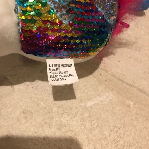 Creativity for Kids Sparkles The Unicorn weighted Plush Toy - Picture 4 of 8